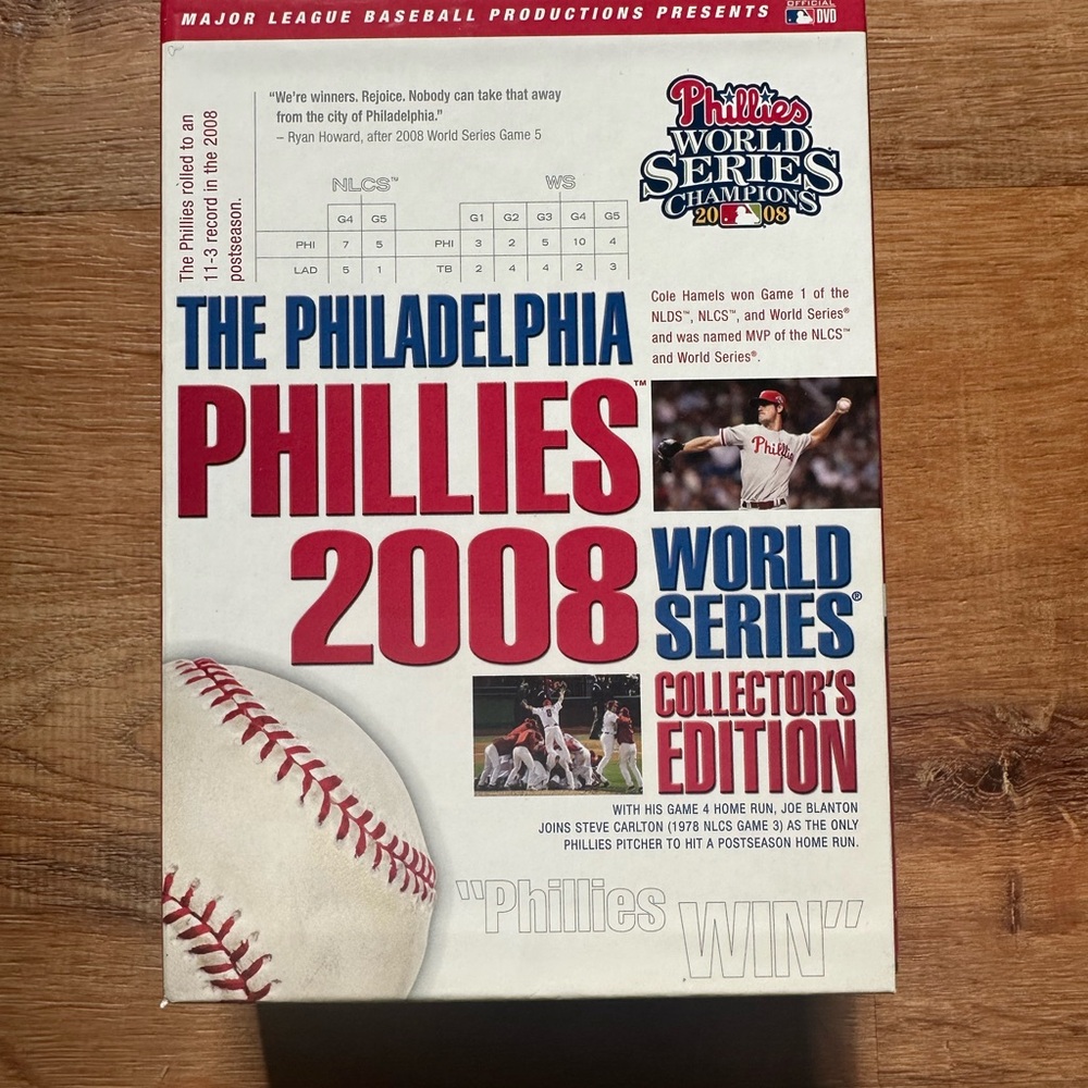 ⚾️ Philadelphia Phillies 2008 World Series Collector’s Edition 8 DVD Set 🧢